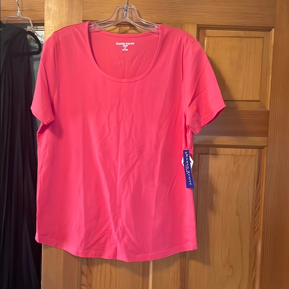 Karen Scott Women's Pink Top
